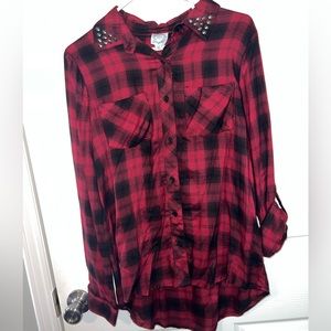 Buffalo plaid boutique top